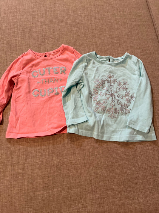 6-12 month holiday shirt bundle , Kids 12 Month (9-12M)