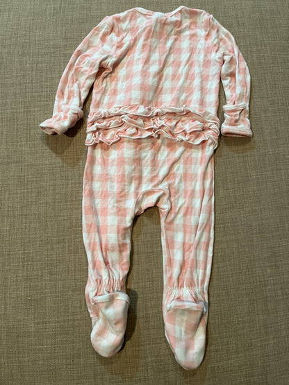 Angel dear pink bamboo sleeper in 6-9 months , Kids 9 Month (6-9M)