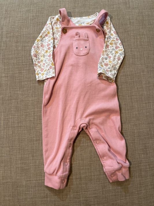 Carters 9 months overall and long sleeve shirt , Kids 9 Month (6-9M)