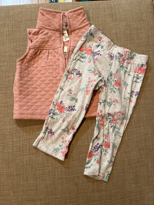 Carters Vest and Pants Set , Kids 18 Month (12-18M)