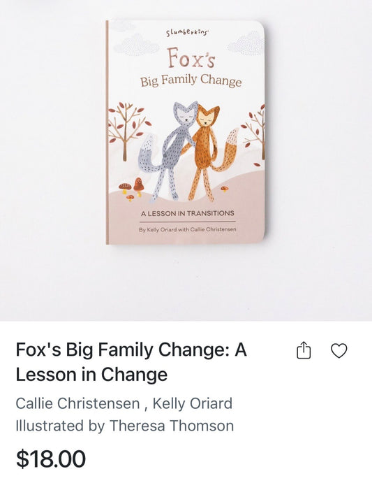 Slumberkins Fox’s Big Family Change