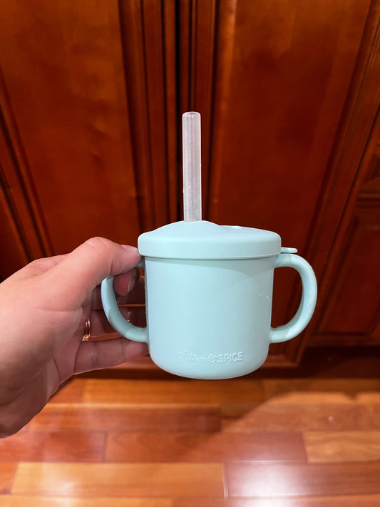 Glitter and Spice Grow with Me Silicone Bear Cup