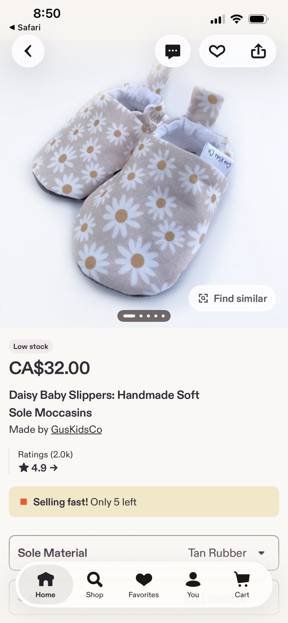 Gus and Kids Co Soft Shoe size 6-12 months , Shoes 3.5 (Baby: 0-12 mth)