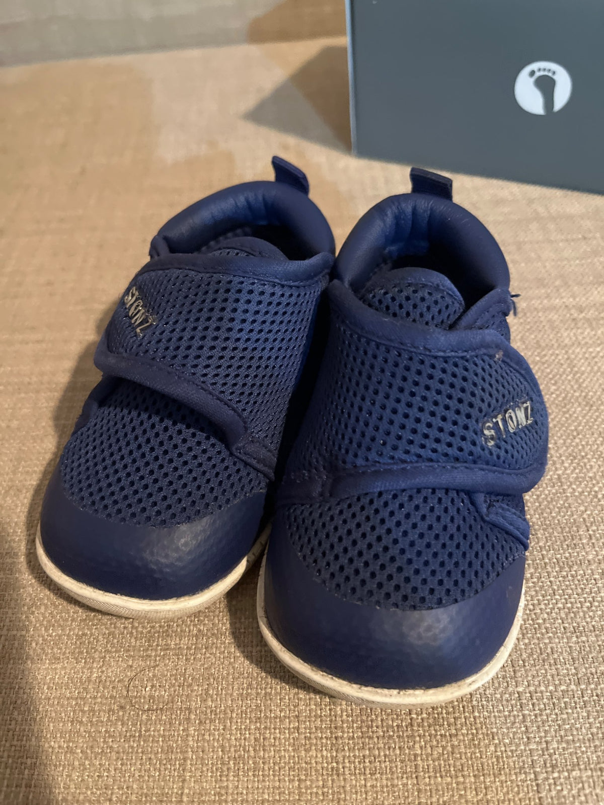 Stonz Baby Cruiser in Navy. Size 12-18 months , Shoes 5 (Walkers:12-24 mth)