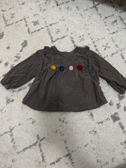 Zara long sleeve top size 9-12 months , Kids 12 Month (9-12M)