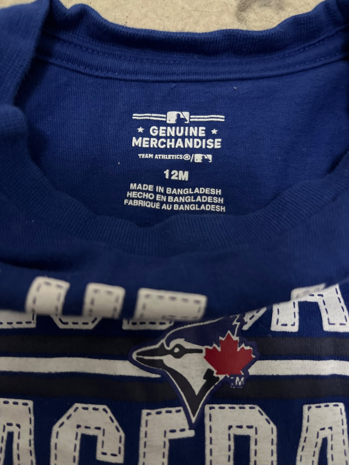 Blue Jays tshirt , Kids 12 Month (9-12M)
