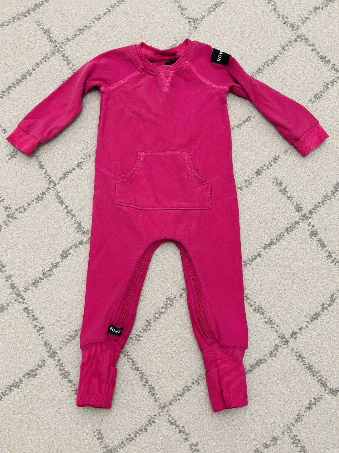 ROWE hot pink zomper - Calgary small shop, Kids 12 Month (9-12M)