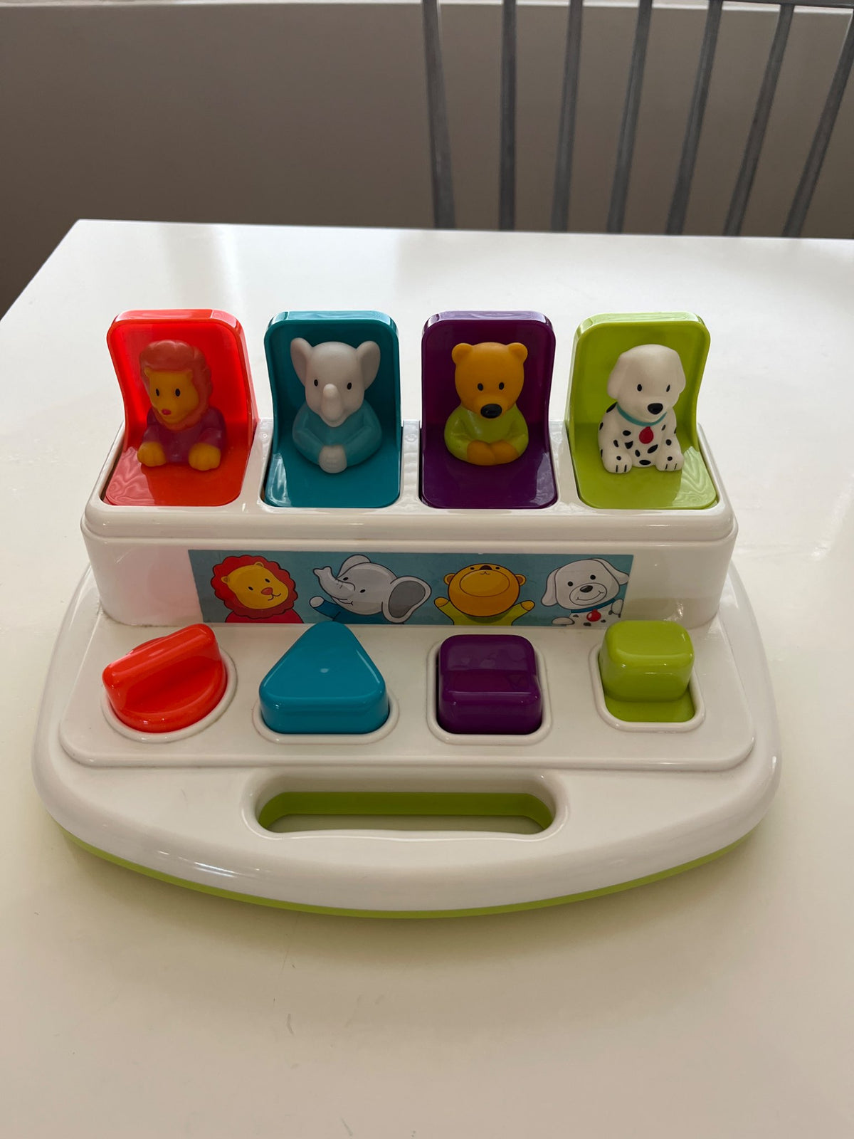 Battat Pop-Up Pals, Cause-and-Effect Pop-Up Animal Toy, Toddler, 4 Pals