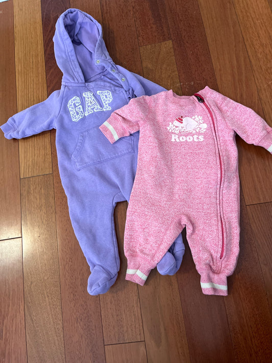 3-6 months warm rompers! Gap and Roots. , Kids 6 Month (3-6M)