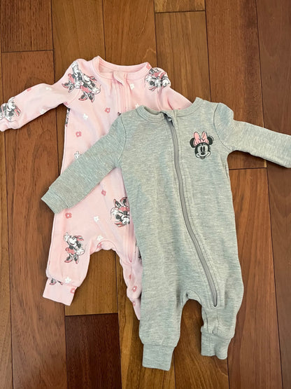 Baby Disney - Minnie - Footless Sleeper , Kids 3 Month (0-3M)