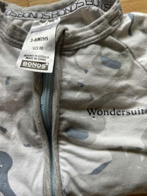 BONDS Wondersuit, Elephant, 3-6M, Kids 6 Month (3-6M)