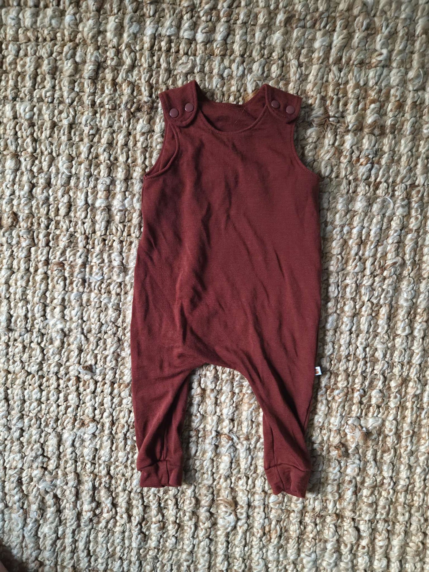 100% Merino Wool Rust Overalls (Retail $81), Kids 18 Month (12-18M)