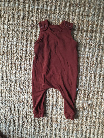 100% Merino Wool Rust Overalls (Retail $81), Kids 18 Month (12-18M)