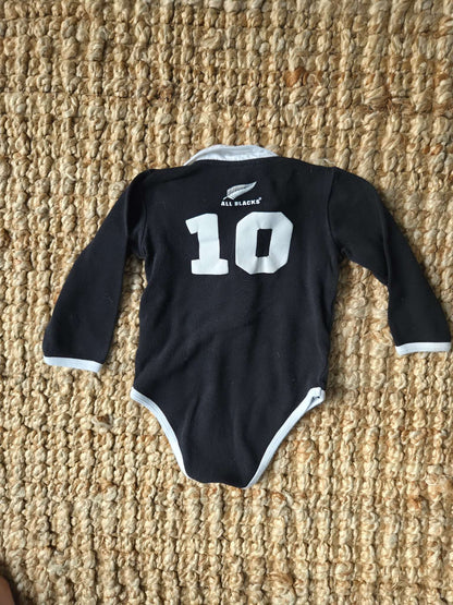 Authentic NZ All Blacks Romper, Kids 18 Month (12-18M)