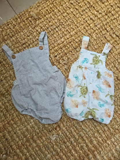 Summer linen romper set, Kids 18 Month (12-18M)