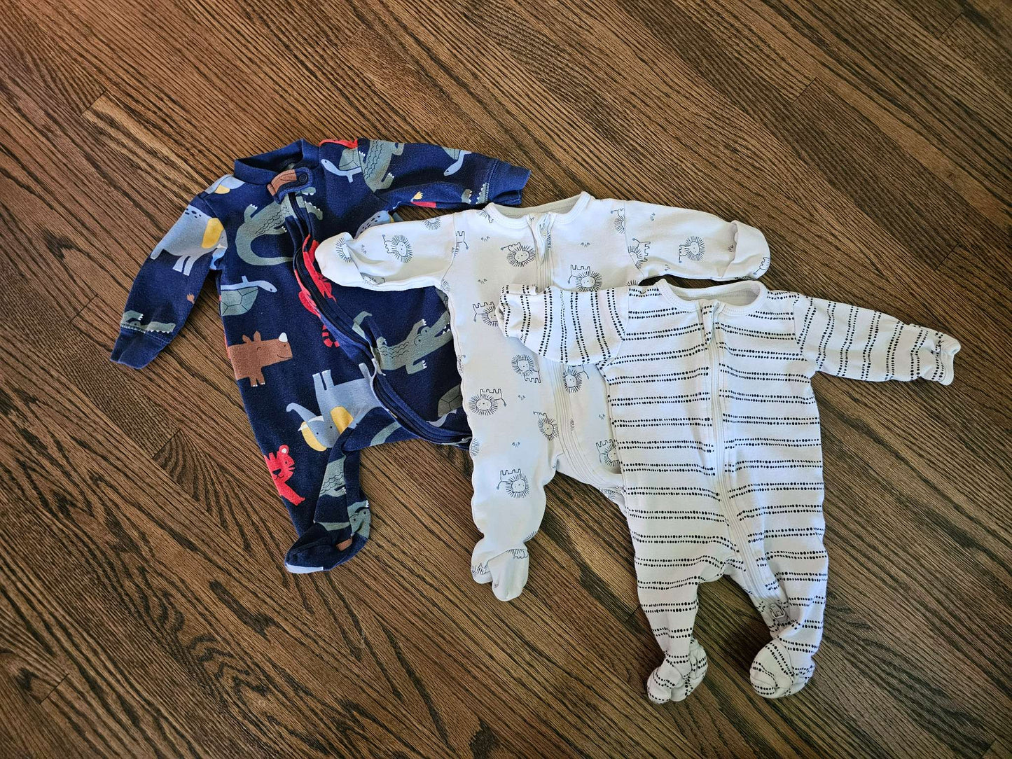 Three 0-3 month Sleepers, Kids 3 Month (0-3M)