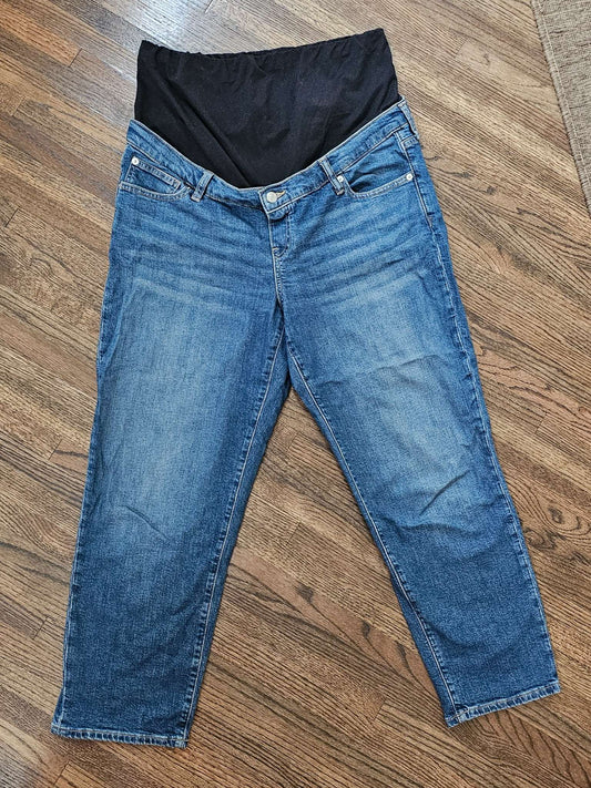 Cropped Maternity Jeans, Maternity L (12-14)