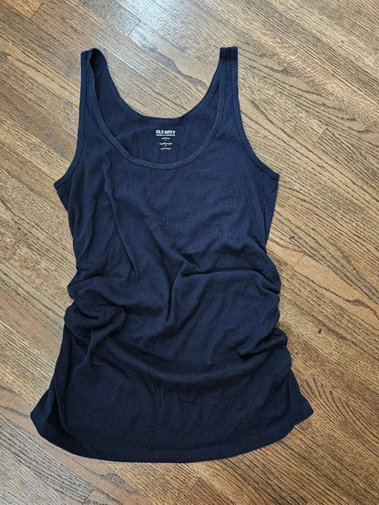 Navy Maternity Tank Top, Maternity L (12-14)