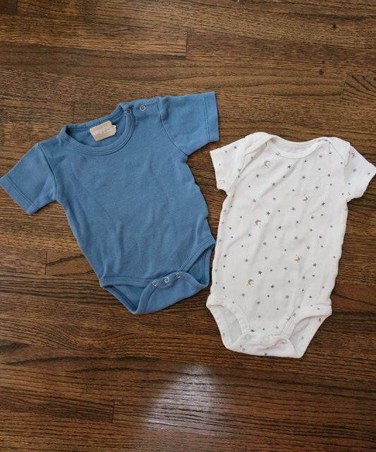 3 Month Short-Sleeve Romper Bundle, Kids 6 Month (3-6M)