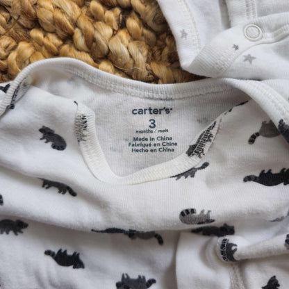 3M Romper Bundle - Blue/Grey/White, Kids 3 Month (0-3M)