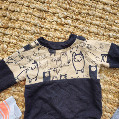12 M Bundle (Neon, Black, Grey), Kids 12 Month (9-12M)