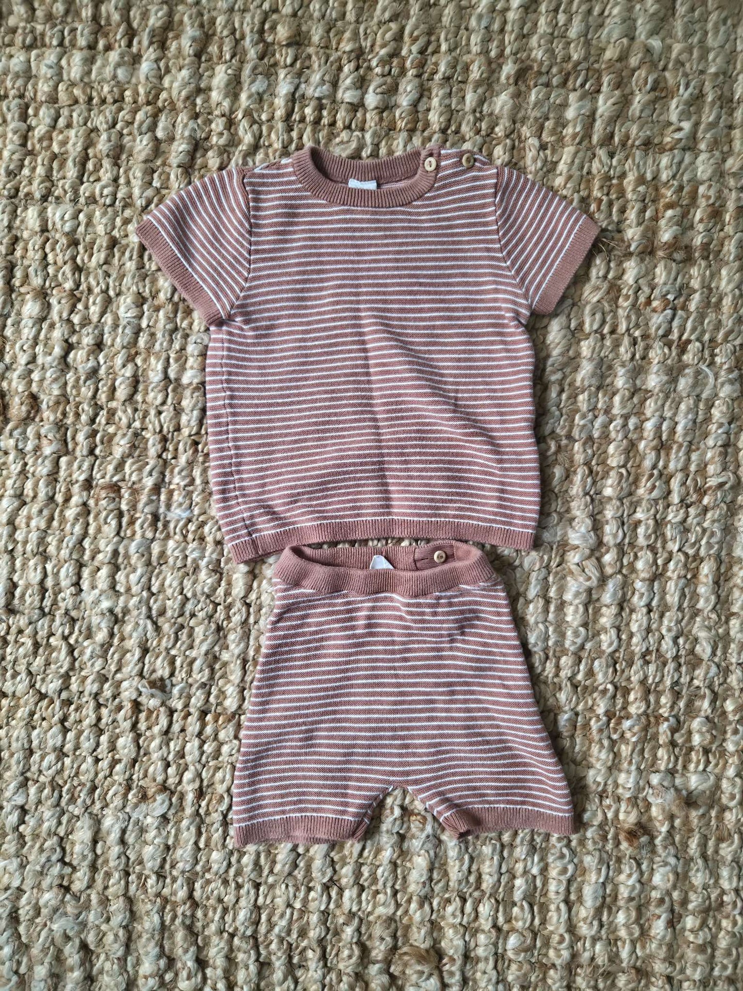 100% Cotton Knit Short Set, Kids 18 Month (12-18M)