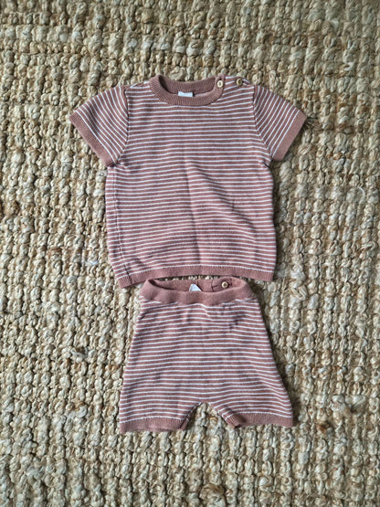 100% Cotton Knit Short Set, Kids 18 Month (12-18M)
