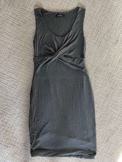 Charcoal grey bodycon maternity dress, Maternity S (4-6)