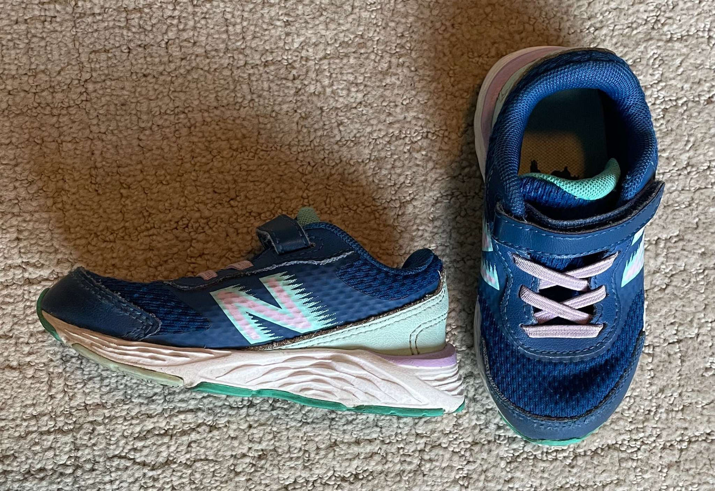 Blue New Balance runners, Shoes 7 (Walkers:12-24 mth)