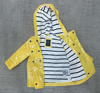 Shiny yellow rain jacket, Kids 24 Month (18-24M)