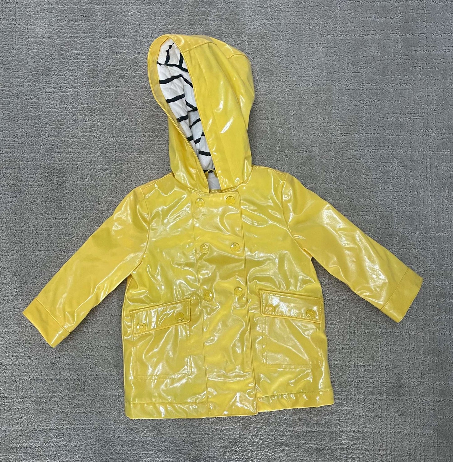Shiny yellow rain jacket, Kids 24 Month (18-24M)