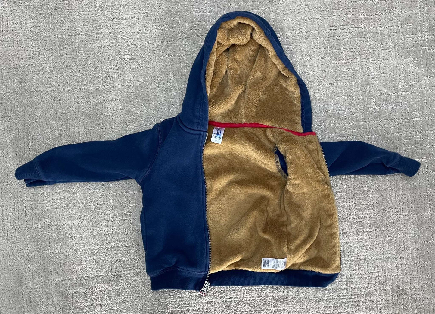 Sherpa-lined zip up hoodie, Kids 2T