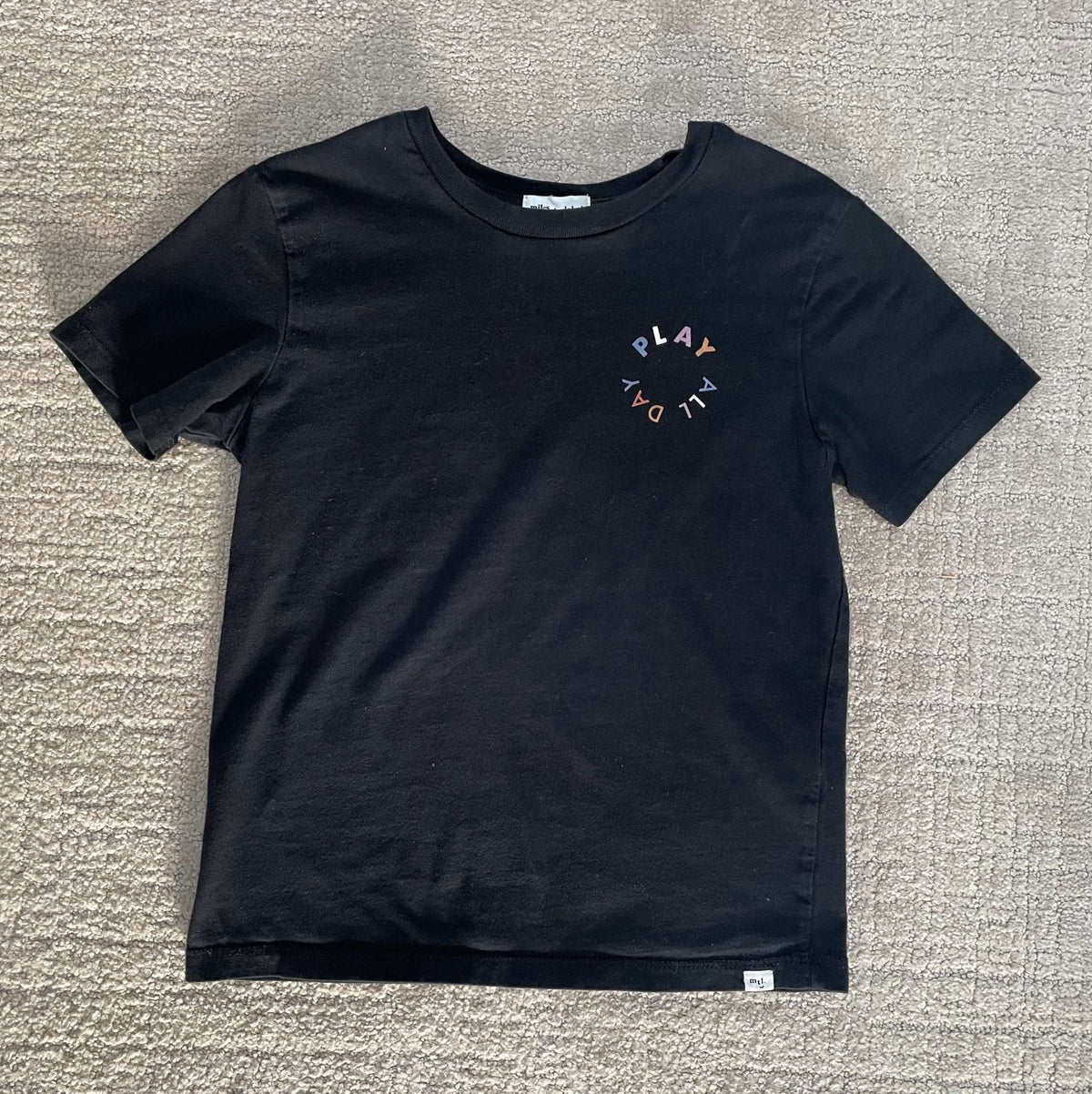 Black Miles the Label t-shirt, Kids 7