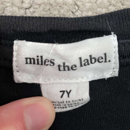 Black Miles the Label t-shirt, Kids 7