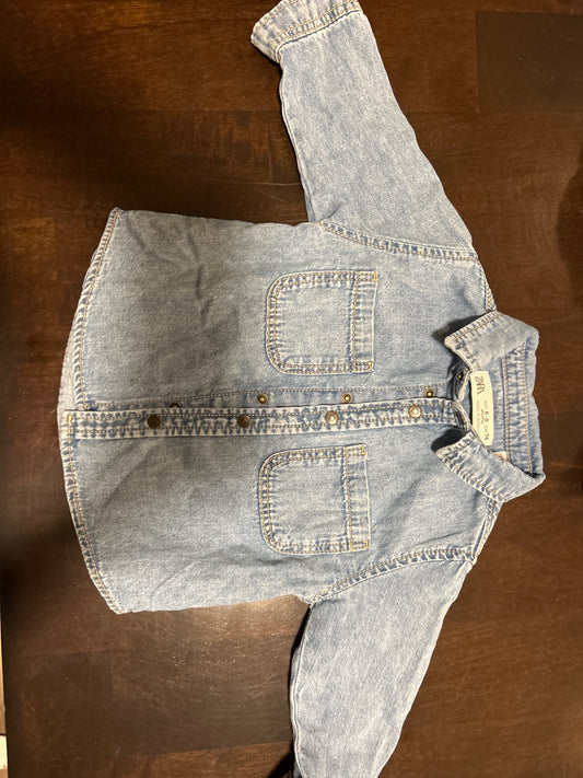 Zara denim shirt
