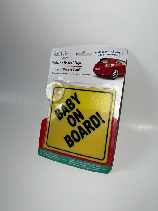 Tootsie Kid Baby On Board Sign. Retails $6