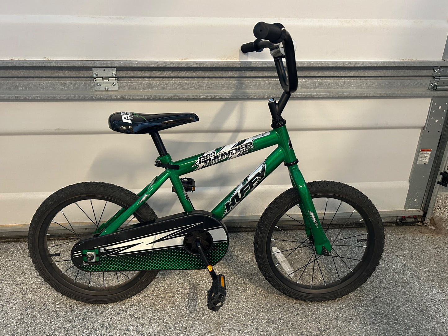 Huffy 16" green bmx bike, retails for $130