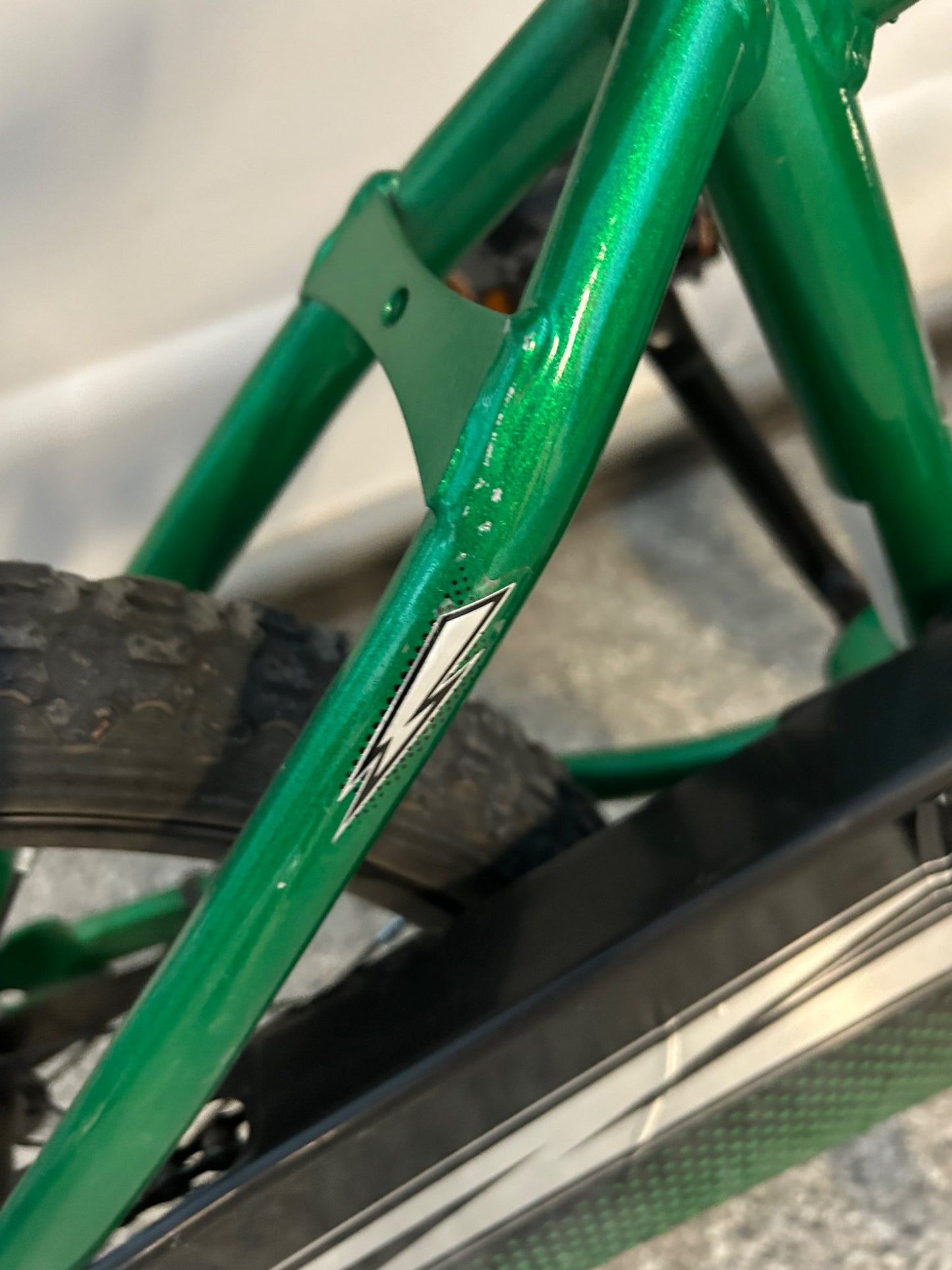 Huffy 16" green bmx bike, retails for $130
