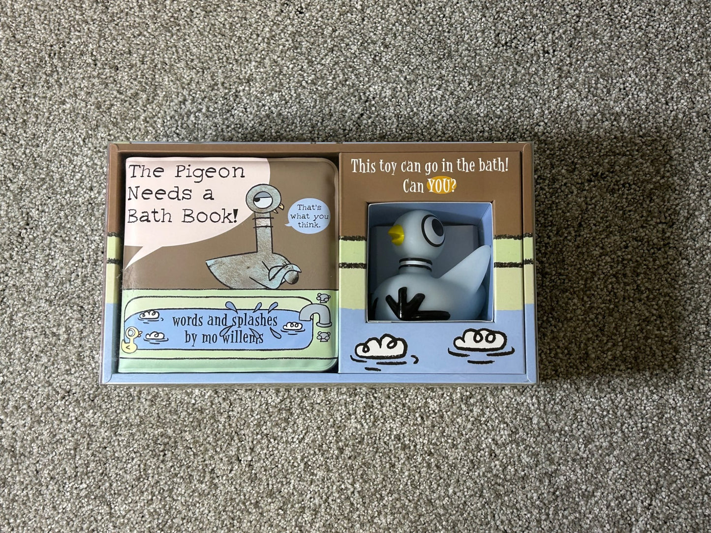 The Pigeon Needs a Bath Book, retails for $20