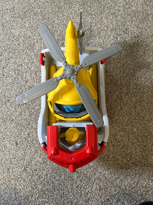 Green Toys Rescue Boat & Helicopter, retails for $50