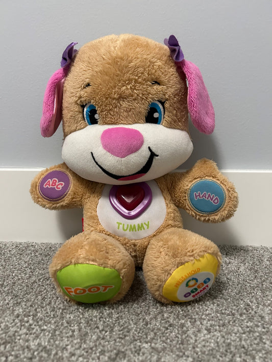 Fisher Price laugh and learn smart stages Sis, English version, retails for $30
