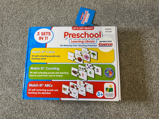 Preschool learning library, retails for $16