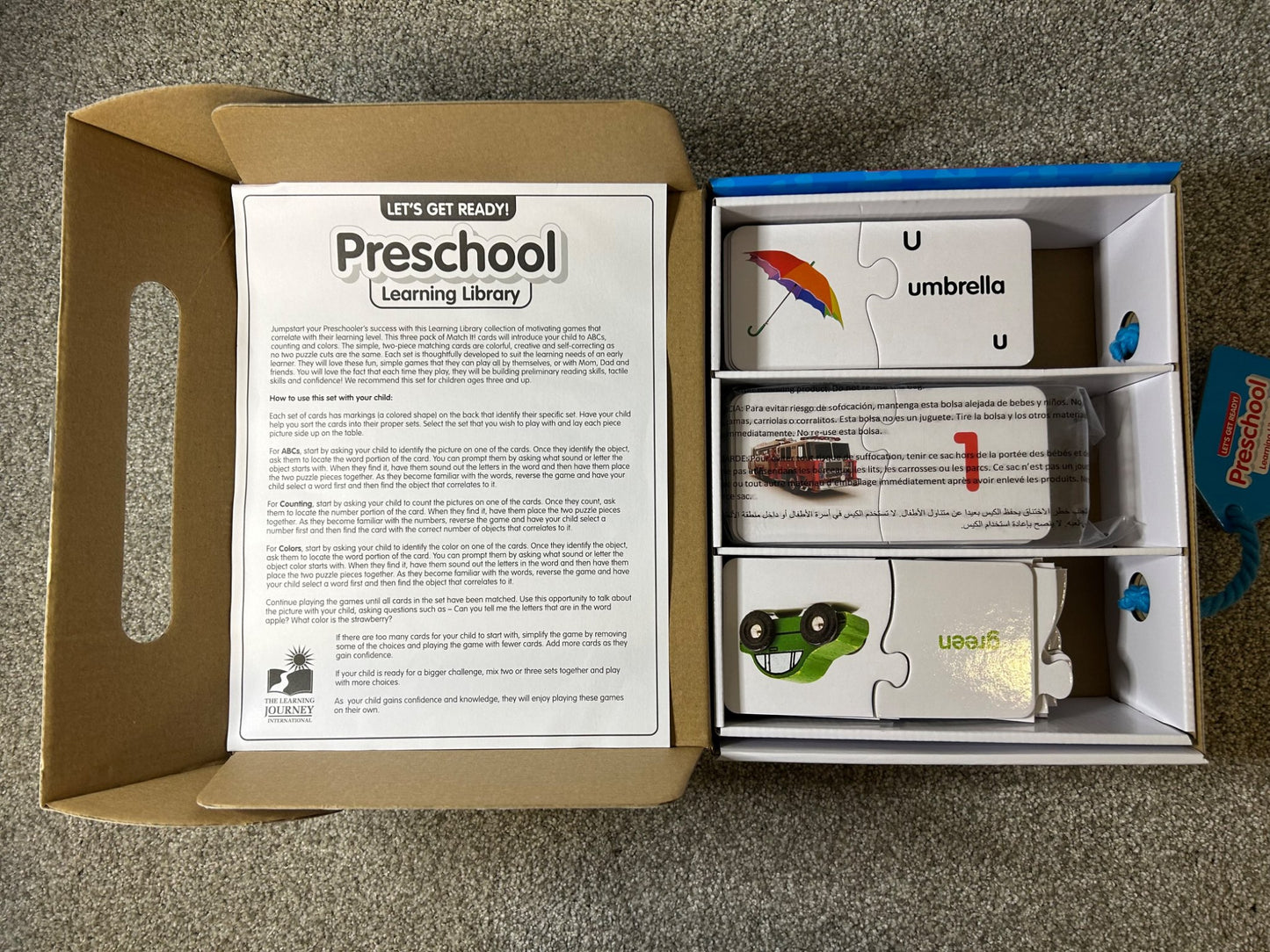 Preschool learning library, retails for $16