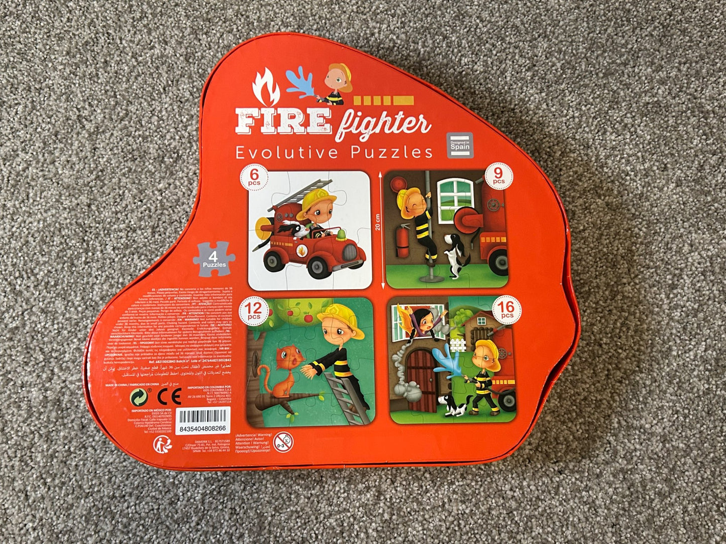 Eurekakids Evolutionary puzzle firefighter 4 in 1 Retails for $20
