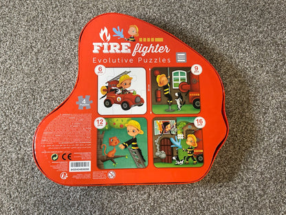 Eurekakids Evolutionary puzzle firefighter 4 in 1 Retails for $20