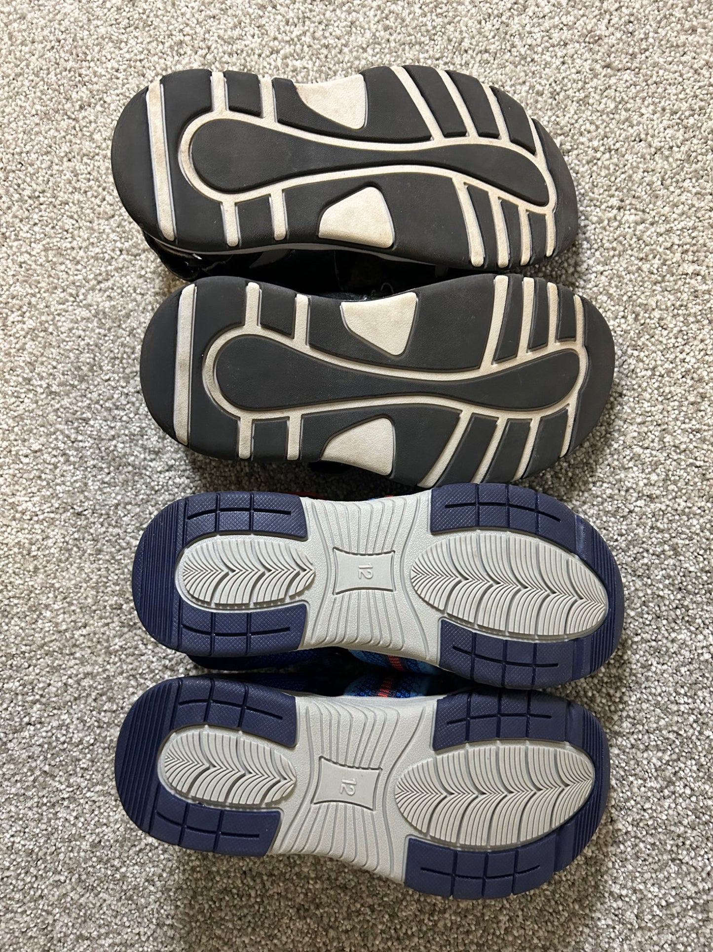 George, 2 pairs of sandals - retails for $35, Shoes 12.5 (Kids:4-8yr)