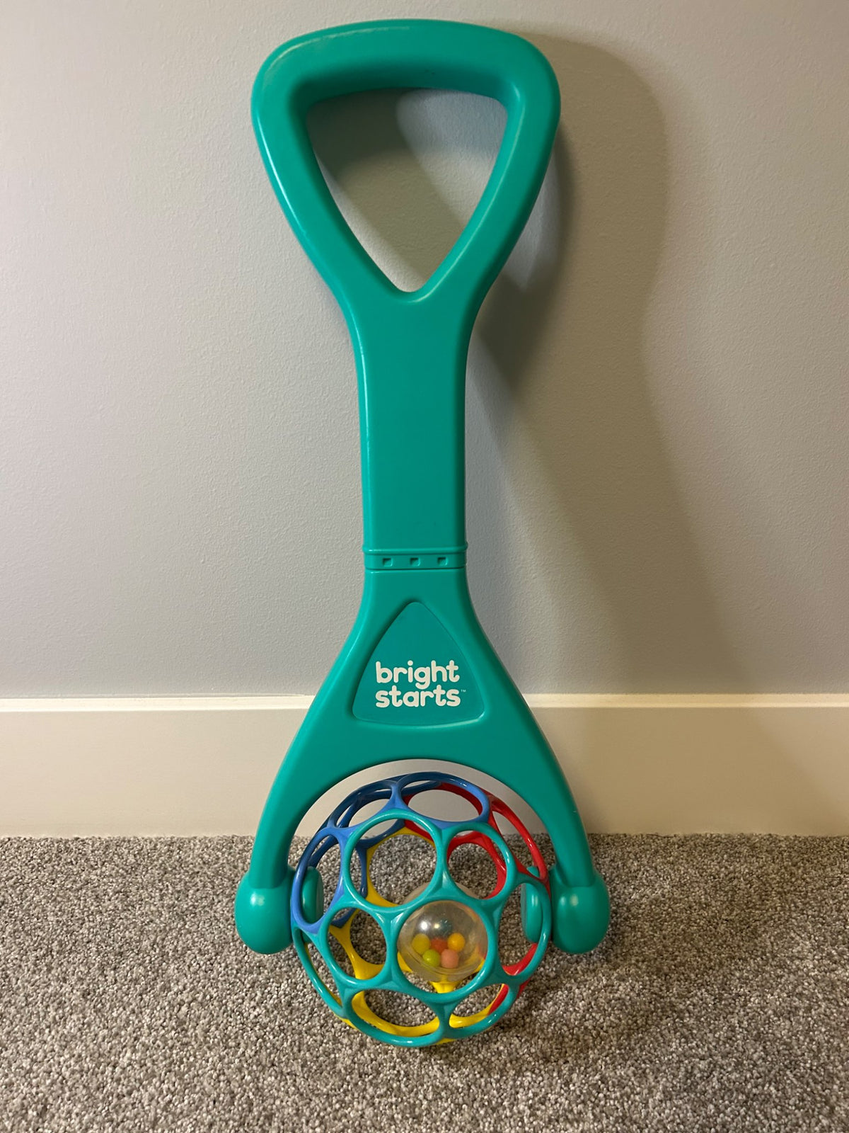 Bright Starts Oball 2-in-1 Roller Sit-to-Stand Push Toy -retails for $15