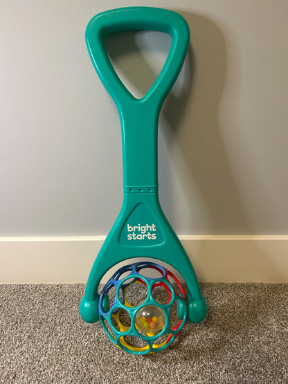 Bright Starts Oball 2-in-1 Roller Sit-to-Stand Push Toy -retails for $15
