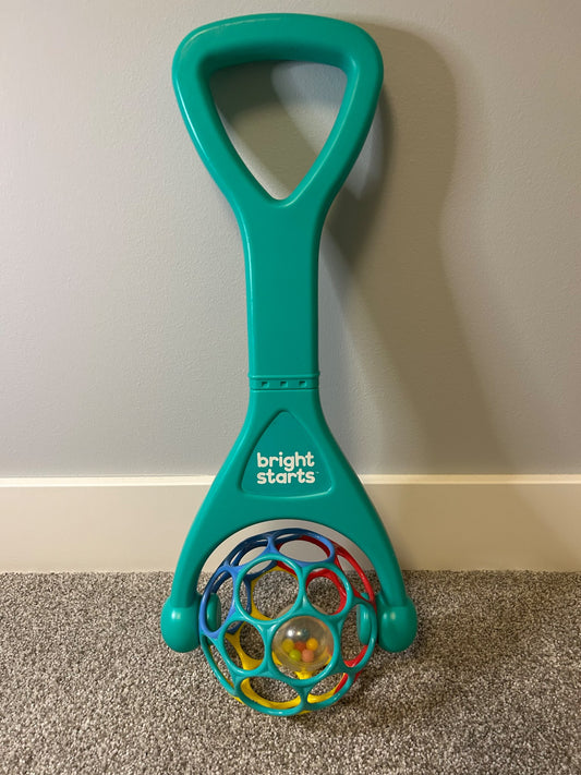 Bright Starts Oball 2-in-1 Roller Sit-to-Stand Push Toy -retails for $15