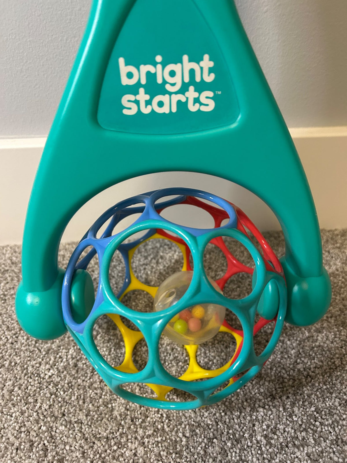 Bright Starts Oball 2-in-1 Roller Sit-to-Stand Push Toy -retails for $15
